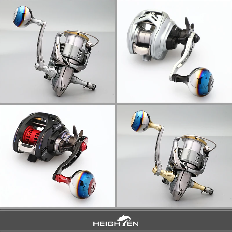 Actualización del perilla del mango del carrete giratorio HEIGHTEN HTEN: punta de goteo de aluminio aeroespacial con agarre único degradado para carretes de pesca - imagen 3