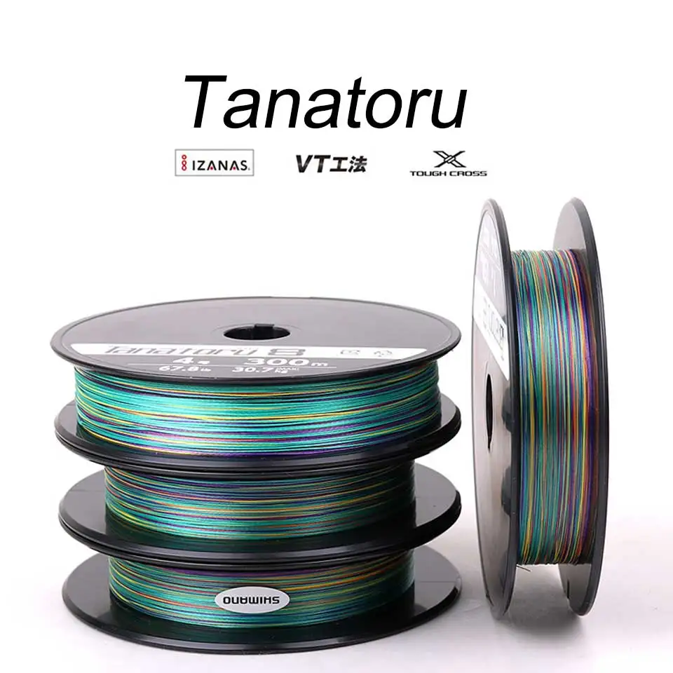 SHIMANO-línea de pesca trenzada Original, Tanatoru/GRAPPLER, colores, 8 hebras, 100% PE, 14.5LB-67.8LB, hecha en Japón - imagen 4