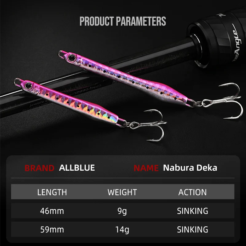 ALLBLUE Nabura Deka – Jig metálico para lubina desde orilla - imagen 3