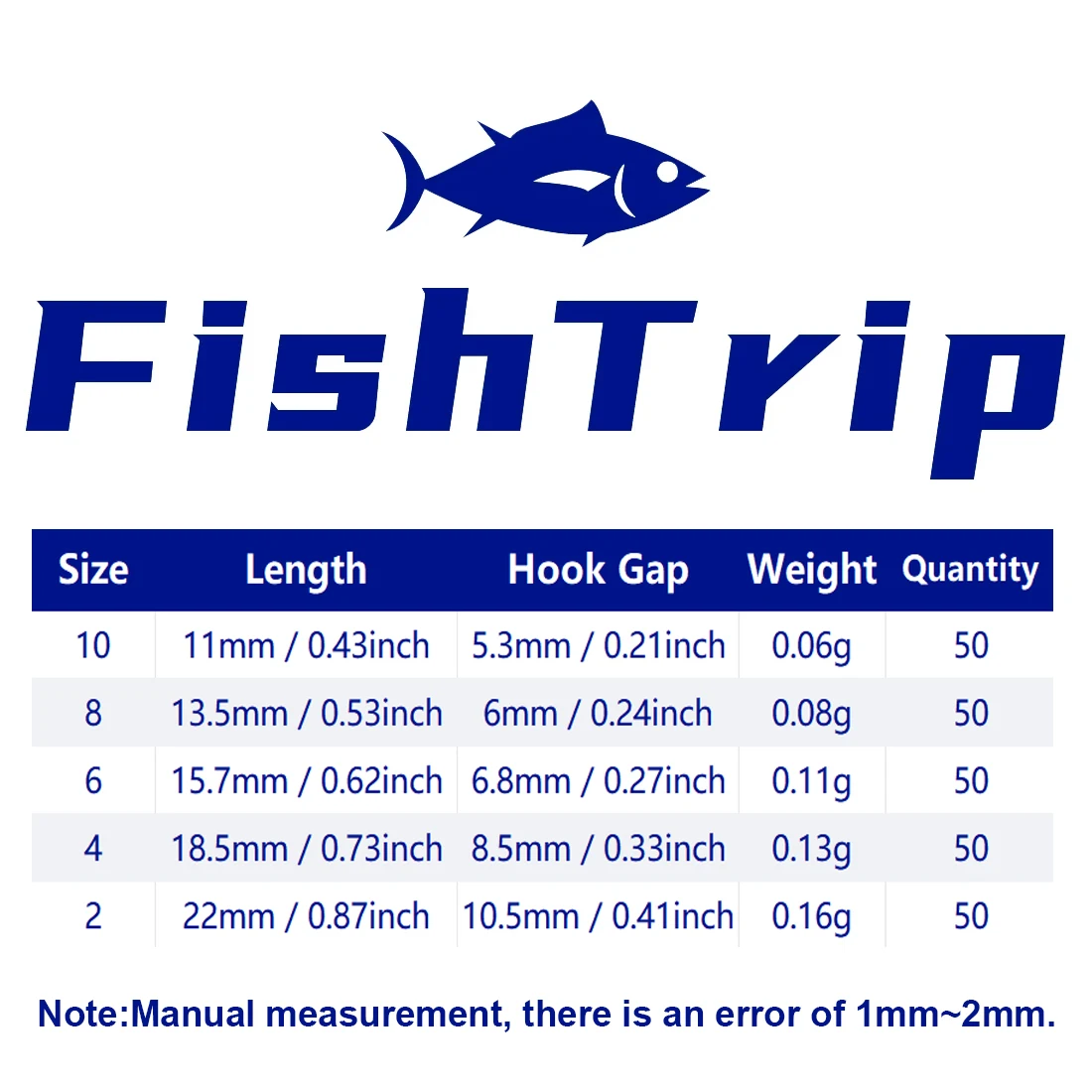 FishTrip 100 Uds ~ 250 Uds anzuelos de pulpo de agua salada con caja juego de anzuelos de pesca de acero rico en carbono - imagen 2