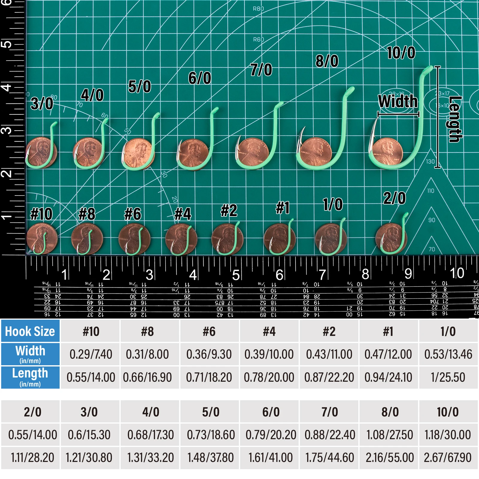 30 ganchos de pulpo. # 10- # Ganchos circulares de pico compensados 10/0 para agua salada, agua dulce, acero rico en carbono, bagre, bajo, atún, pargo - imagen 2