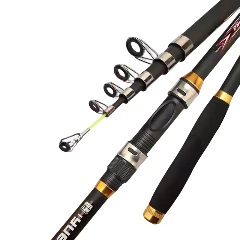 Caña de pescar giratoria telescópica EVA ultraligera Mini alimentador de carpa caña de viaje de mar portátil 1,8 M 2,1 M 2,4 M 2,7 M 3,0 M 3,6 M - imagen 4