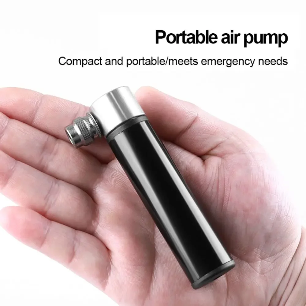 Mini bomba de bicicleta de aleación de aluminio, válvula Schrader Presta, bomba de Ciclismo de Carretera, inflador de neumáticos portátil, accesorios, bomba de aire manual para bicicleta - imagen 2