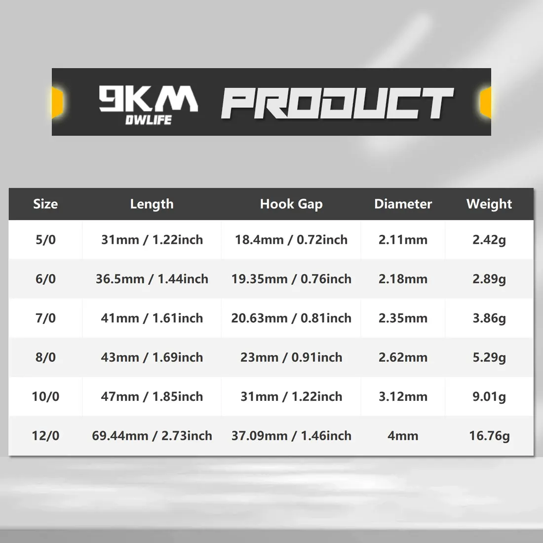 Ganchos circulares de 9KM y 5 uds con giratorios, acero rico en carbono Extra afilados para pesca en agua dulce y salada - imagen 2