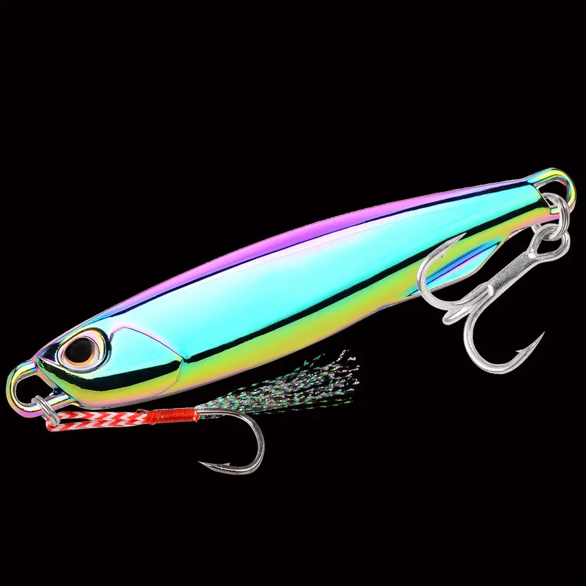 Aorace-cuchara de plantilla fundida de Metal, 5 uds., 20/40/60g, fundición a tierra, Jigging, pez, lubina, señuelo de pesca, cebo Artificial, caja de aparejos - imagen 5