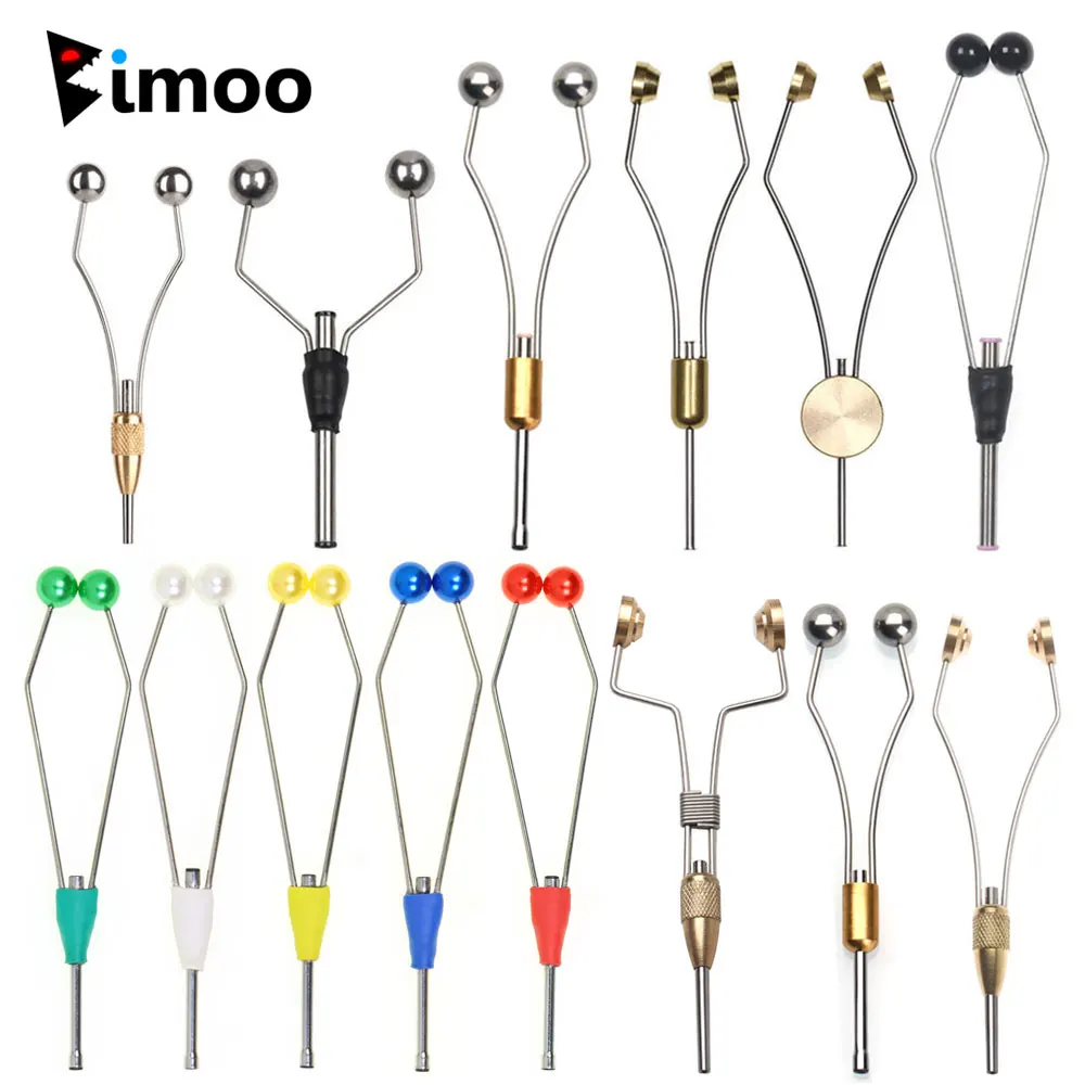 Bimoo-bobina para atar moscas con punta de aleación de acero y cerámica, soporte para bobina de hilo pequeño y estándar, herramienta de fabricación de señuelos con mosca húmeda y seca para pesca - imagen 5