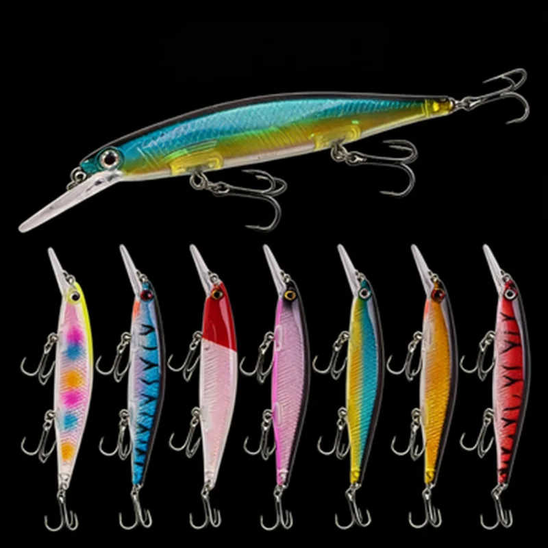 Señuelo flotante pececillo para lubina y lucio – Wobbler artificial 12cm - imagen 2