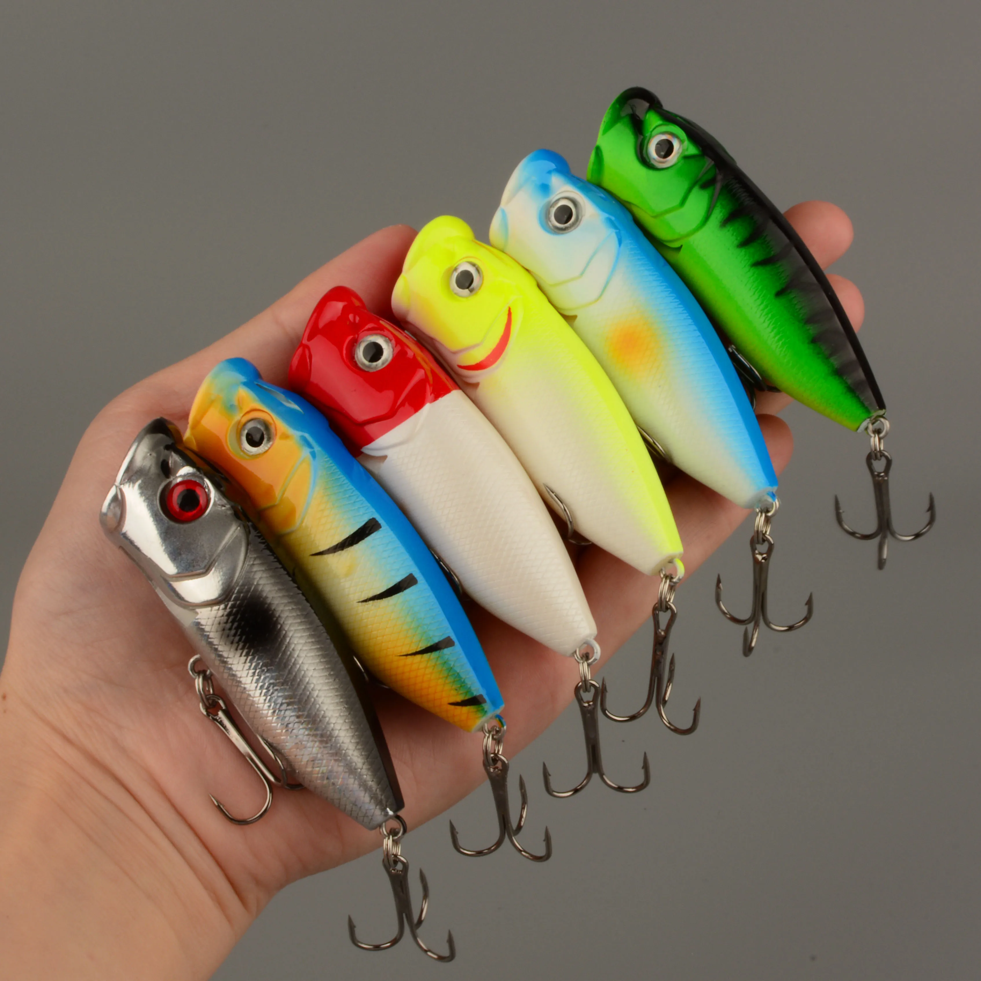Popper de superficie 7.2cm 12g – Cebo duro de plástico para spinning