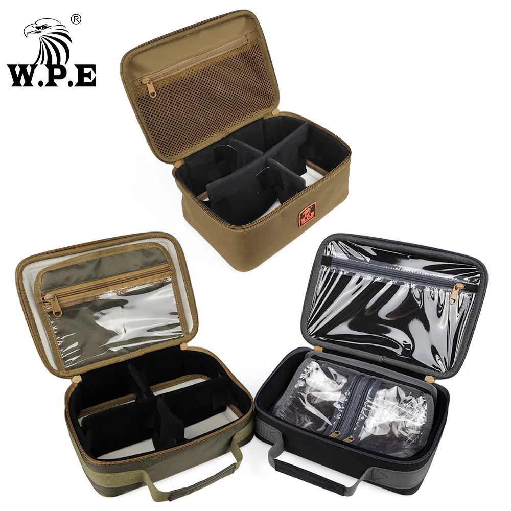 W.P.E 1 Uds bolsa de pesca multiusos bolsa de accesorios de pesca 600D tela Oxford multifunción lubina carpa señuelo alimentador bolsa de pesca - imagen 5