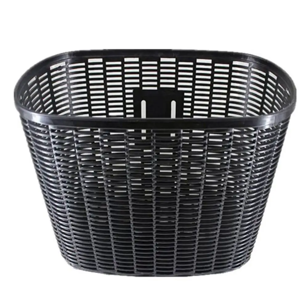 Nuevo Cesta de bicicleta multicolor para niños, bolsa de almacenamiento de bicicletas hueca de 3 colores, cesta delantera de plástico para estudiantes, accesorios traseros para ciclismo - imagen 2