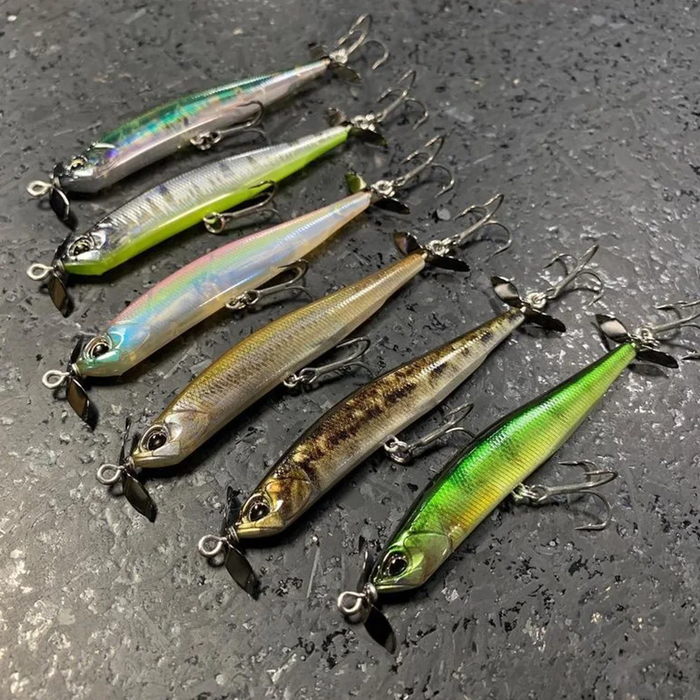 Hélices de agua salada, señuelo de pesca con lápiz, 9cm, 9g/10cm, 11,5g, Spybait que se hunde, Minnow Spinbait Wobblers, lubina, trucha, Lucio, aparejos de pesca - imagen 2