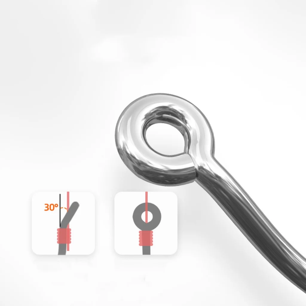 12 Uds anzuelo de pesca automático Anti-correr línea anticaída doble púa con aleación de titanio y manganeso mágico práctico - imagen 4