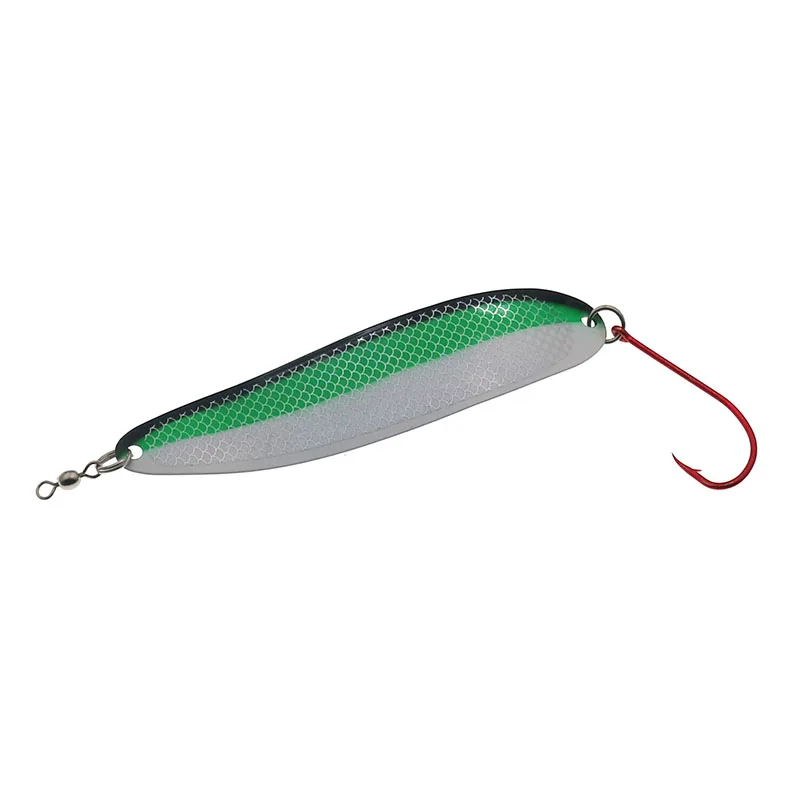 Señuelo de pesca con cuchara de pesca de Metal, cebo duro artificial Jig, para pesca en el mar, fundición larga, 13,7 cm 30g - imagen 4
