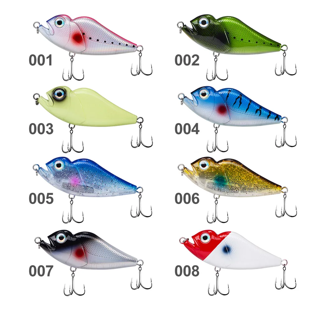 Wobbler sin labios Twitchbait Vib para pesca de mar - imagen 4