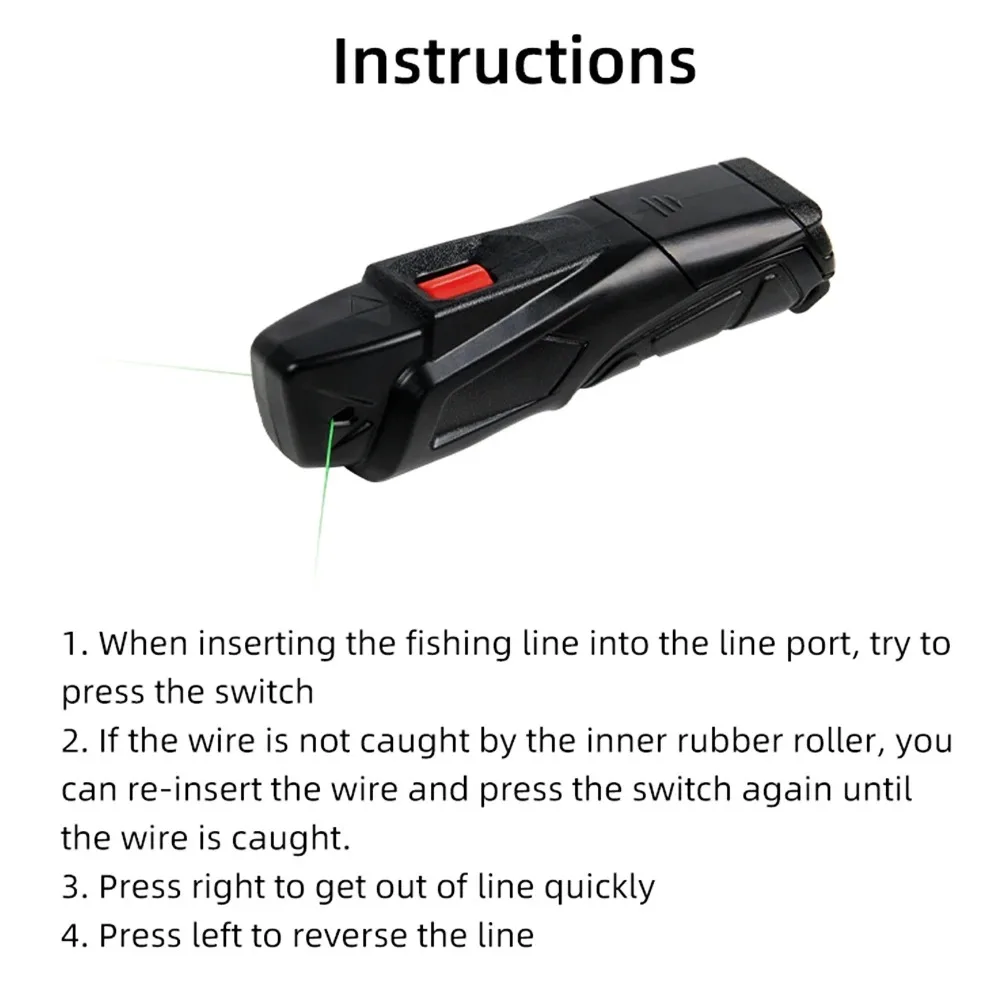 Línea peladora de pesca 3,5 m/s, eliminador de sedal eléctrico fuerte, potente máquina de acabado, accesorios para equipos de pesca - imagen 4