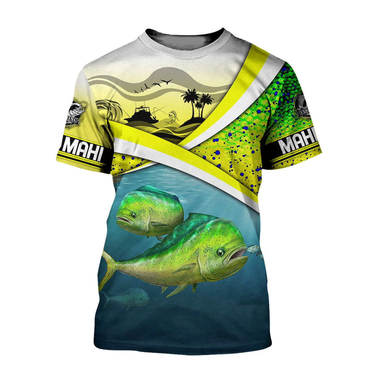 PLstar Cosmos Love Mahi Mahi Fishing 3D completamente estampado camiseta de hombre verano Harajuku Casual Unisex camiseta de calle TX276 - imagen 4