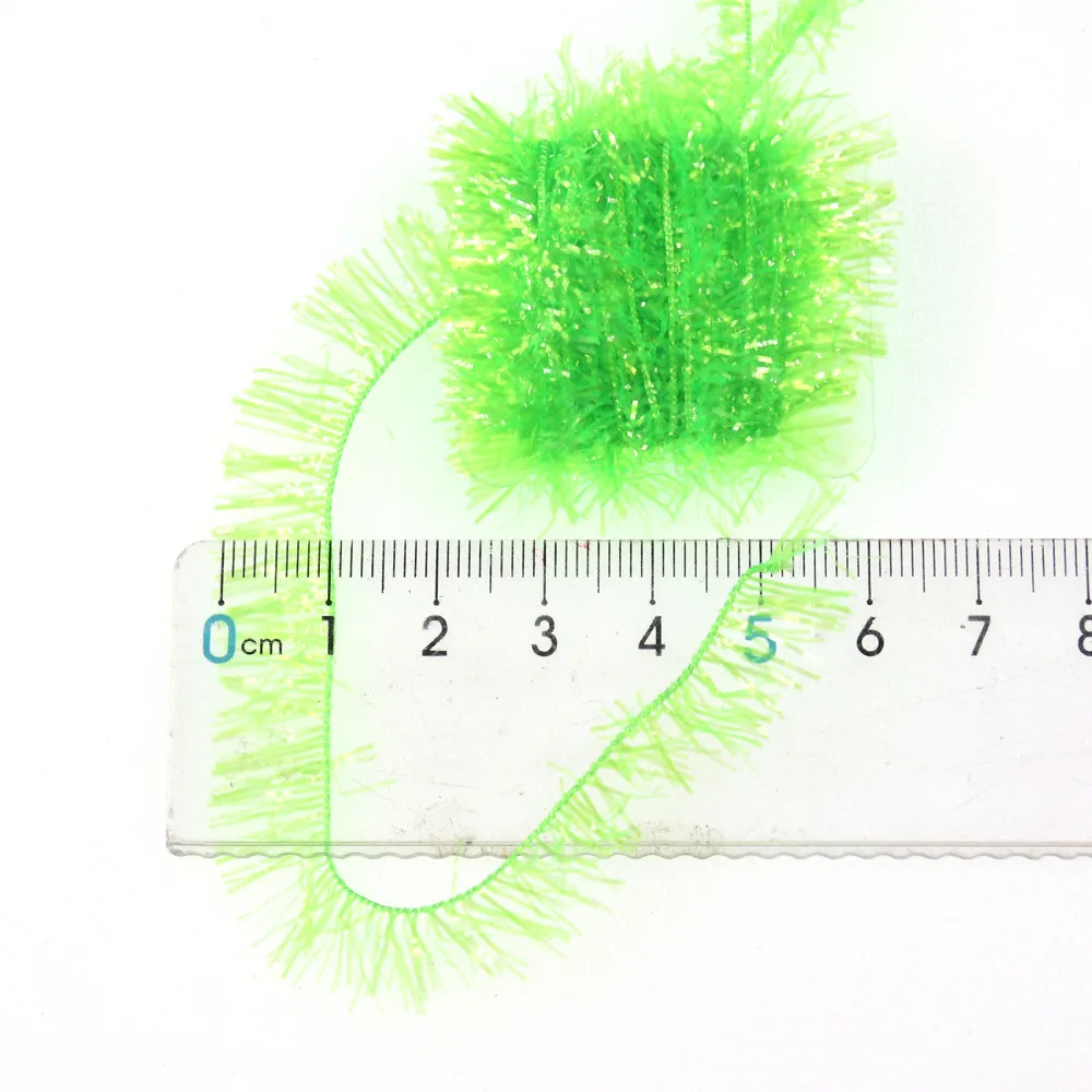 Wifreo-2 paquetes de 10mm de ancho de cristal para señuelos de mosca, Cascarilla, serpentina, huevo, trucha, salmón, Mosca, Material de atado - imagen 2