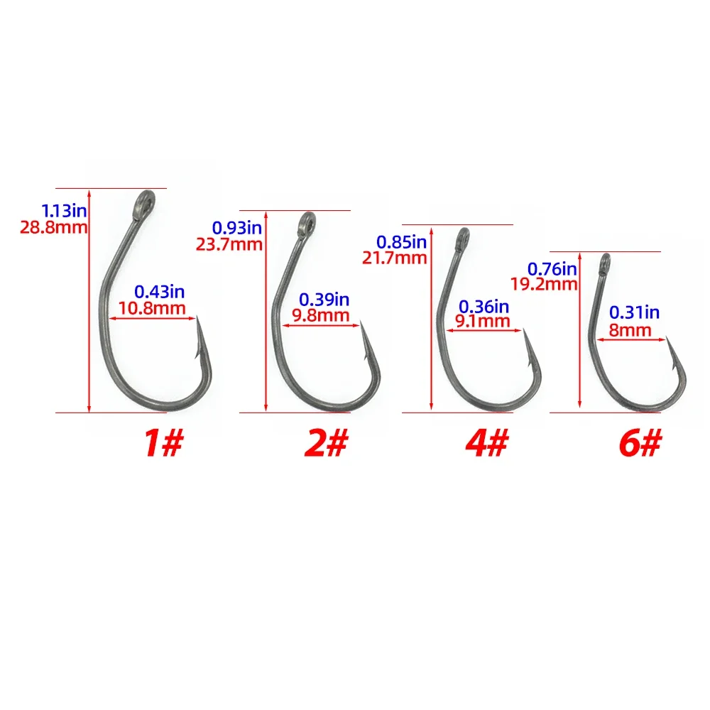 Anzuelos acero inoxidable PTFE Hirisi – Recubrimiento antióxido - imagen 3