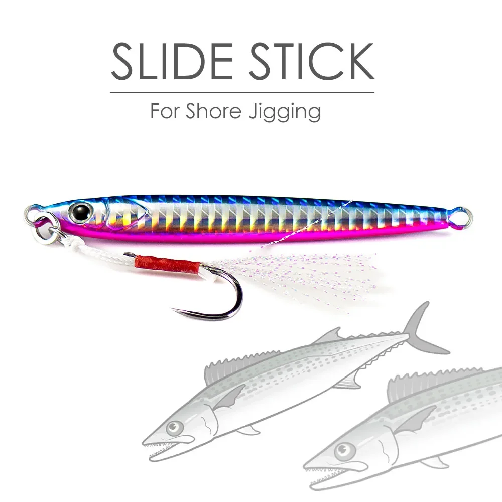 COUNTBASS-señuelo de pesca Jigging, anzuelo de Metal, Delgado, de fundición, 3 piezas, 15g, 20g, 30g, 40g - imagen 3