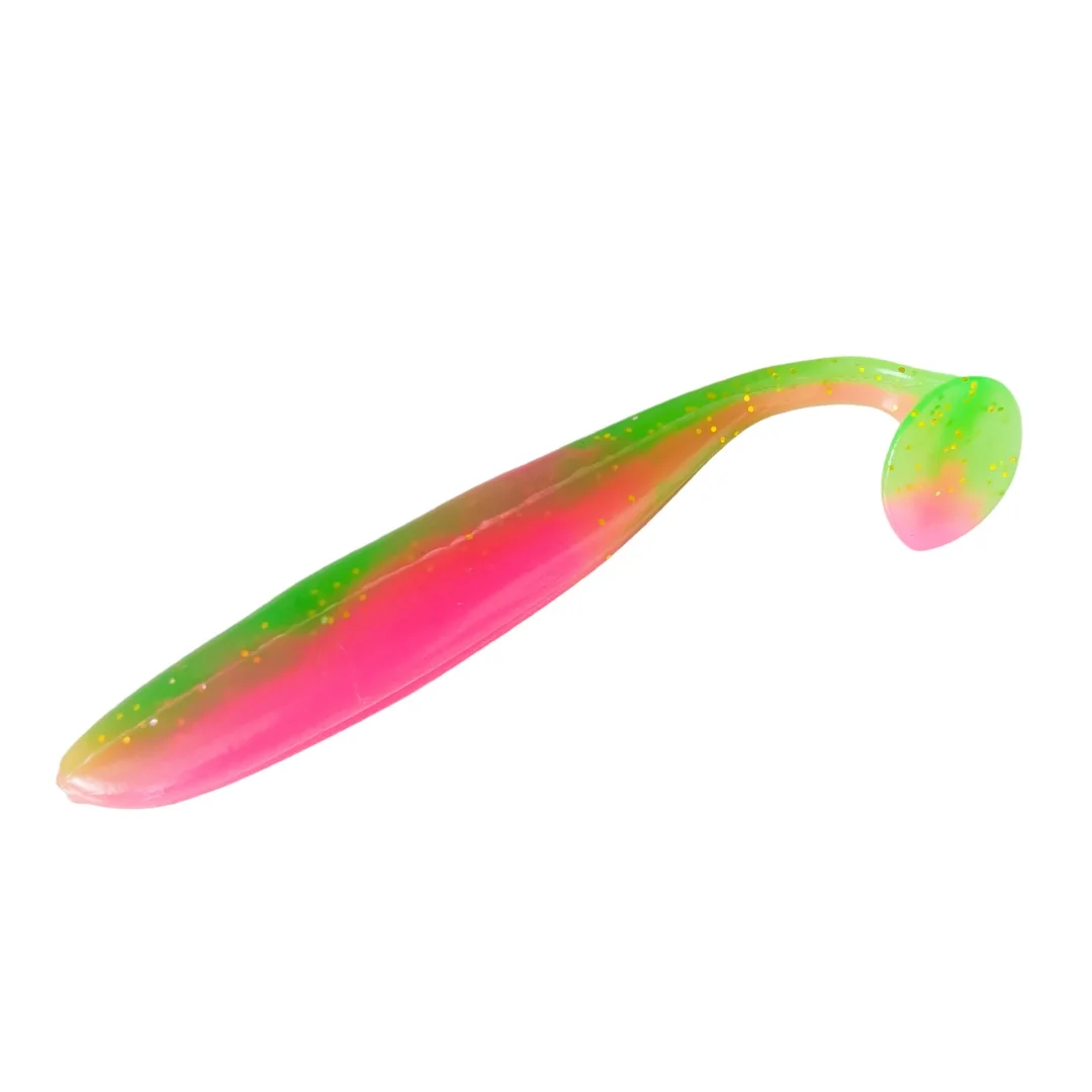 Señuelo de silicona oscilante Swolfy con cola en T para jigging