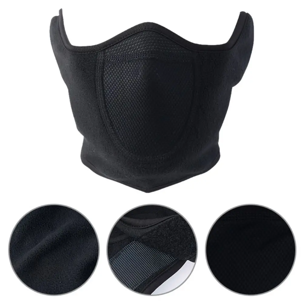Máscaras faciales para correr para hombres y mujeres, máscara deportiva de forro polar, calentador de cuello de malla, cubierta de cuello cálida, bufanda de cubierta de oreja, invierno, nuevo - imagen 5