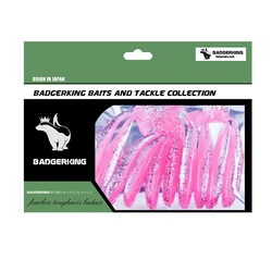 Juego de Señuelos de Pesca de plástico blando, cebo duradero de 7cm para agua dulce y salada, 10 Uds.