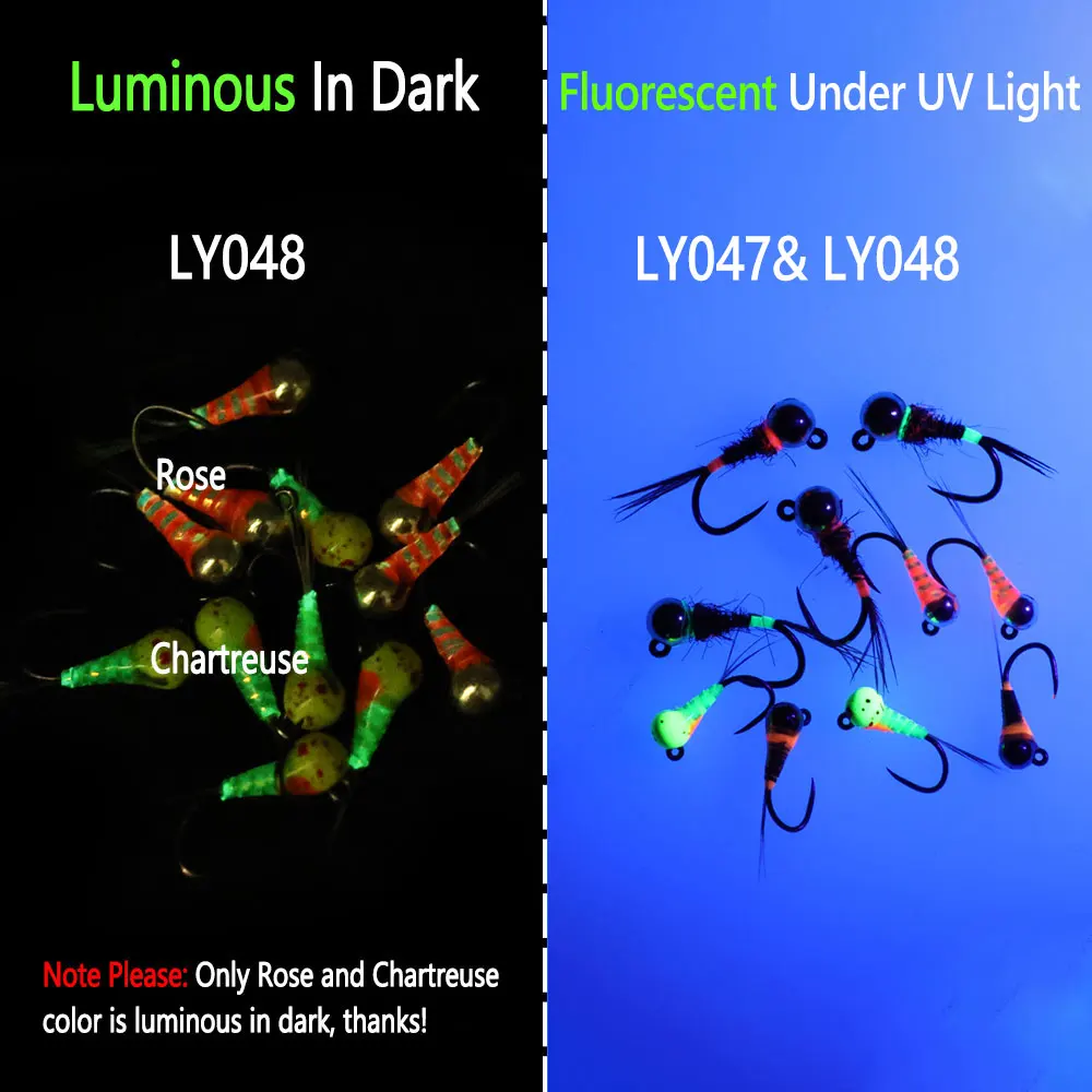 Bimoo 6pcs #14 #18 Barbless Fast Sinking Jig Nymph Fly Epoxy Pheasant Tail Wet Euro Fly Perdigon Nymph Trout Fishing Lures - imagen 5