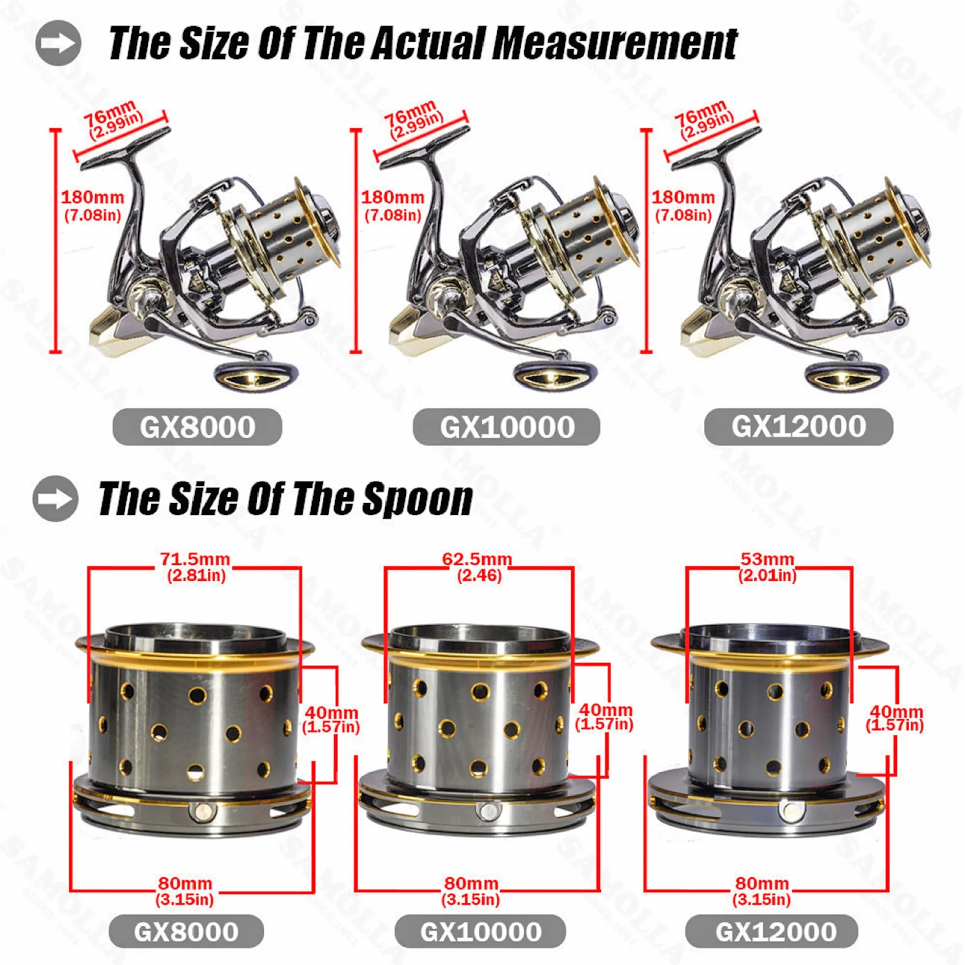 Carrete De pesca De Metal completo, bobina giratoria De agua dulce, carpa De agua salada, arrastre máximo 16 + 1BB, 25kg, Peche De La Carpe, Moulinet Peche - imagen 3