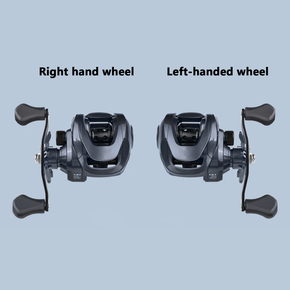 Engranaje de carrete de Baitcasting, relación 7,2: 1, carrete de fundición, arrastre máximo de 5KG, cuerpo de Metal, engranaje de carrete de perfil bajo para pesca al aire libre - imagen 2