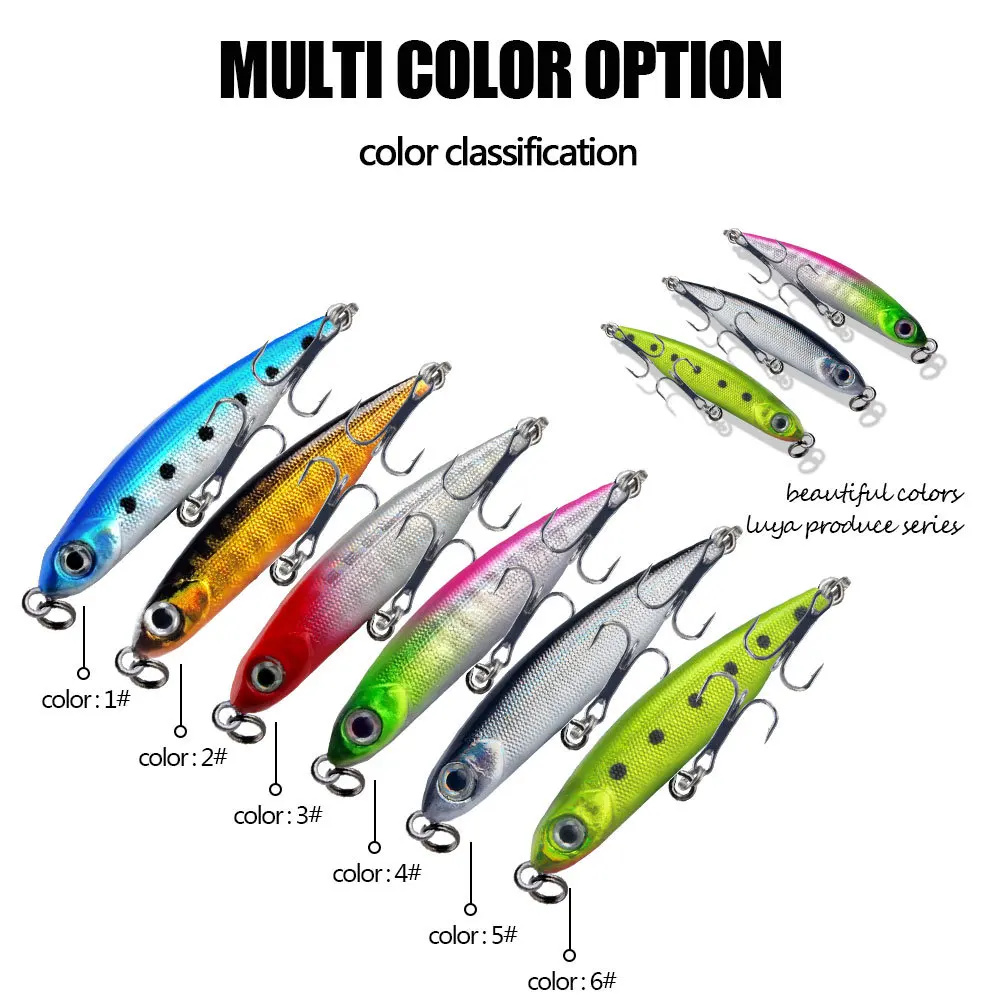 Lápiz de hundimiento de 5,3 cm, 3g, Mini Wobblers de fundición, vibración de hundimiento, cebos de Pesca de Mar, Lucio, trucha, lubina, carpa, 1 ud. - imagen 5