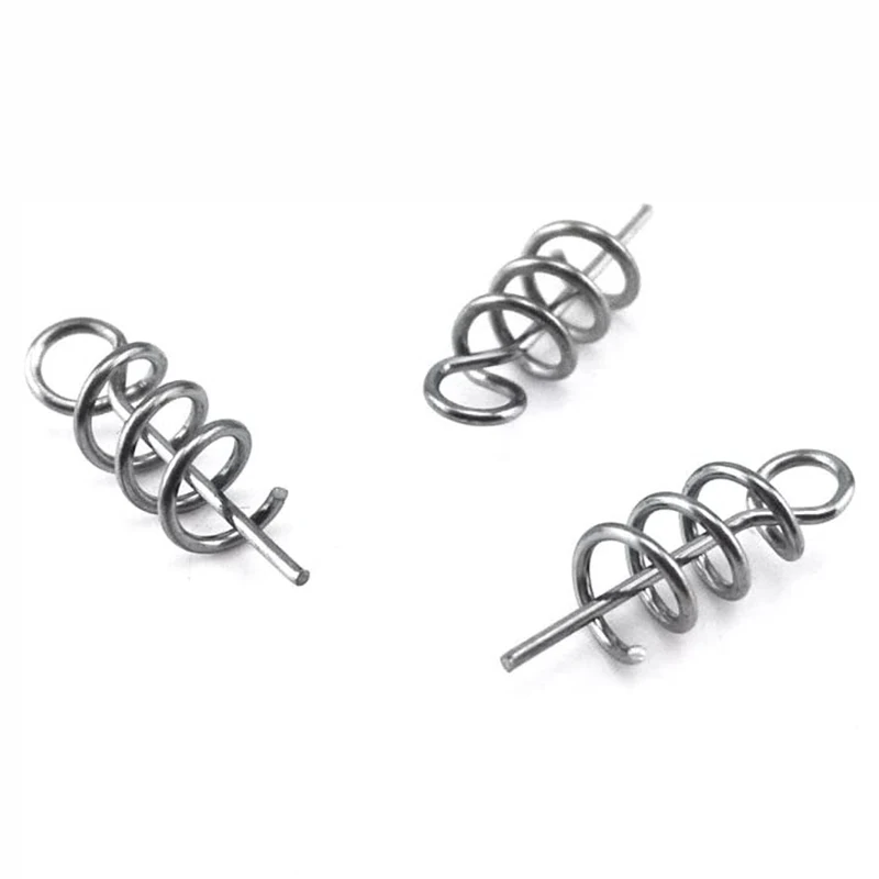 100/50 Uds. Brocas de pesca broches conectores de acero inoxidable para señuelos de pesca de conexión rápida accesorios de pesca de alta resistencia - imagen 5