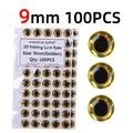100pcs golden 9mm