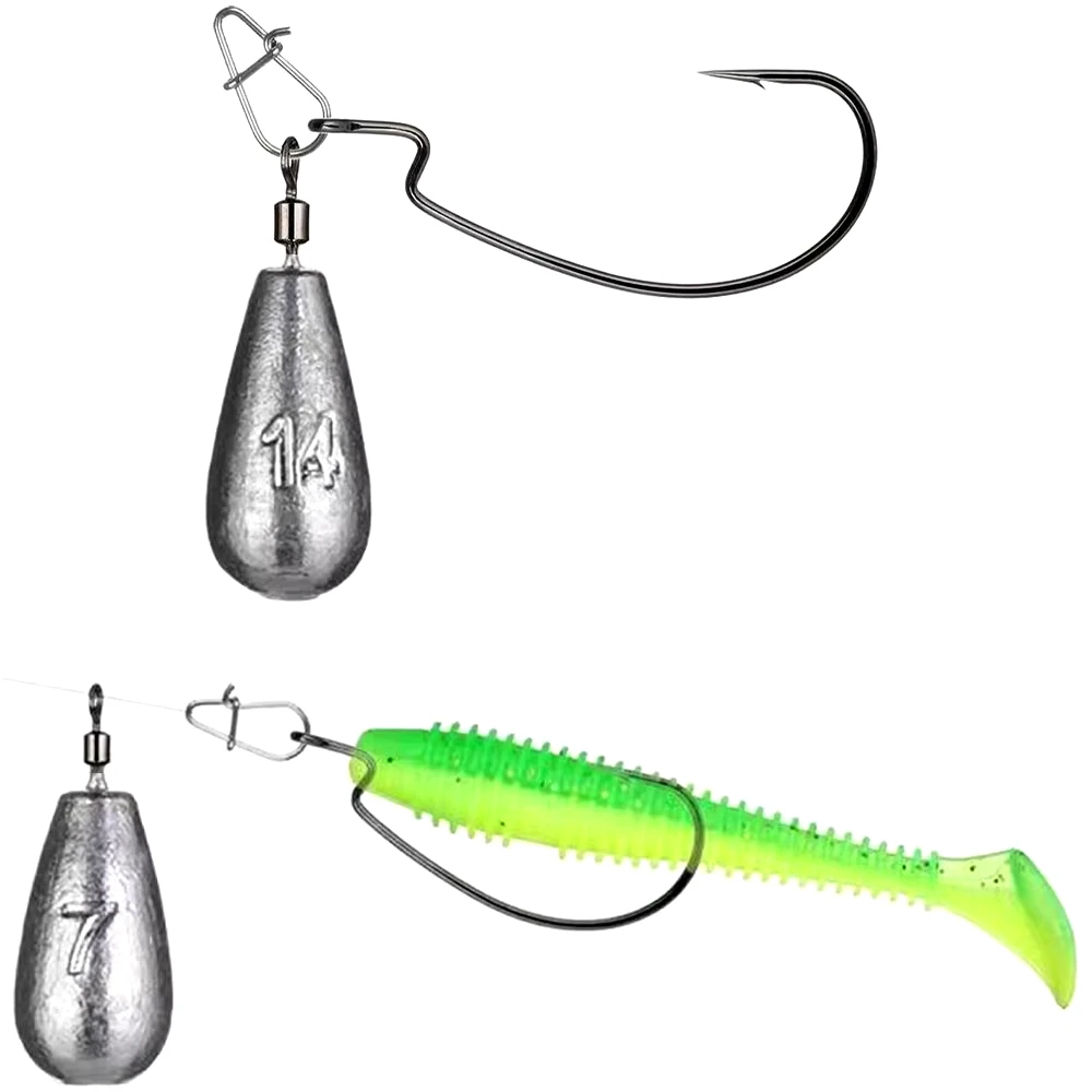 15 unidades/lote de gotas de agua, contrapeso de pesca, plomo 3,5g 5g 7g 10g 14g 20g, kit de herramientas de mar con fijación de metal vertical - imagen 3