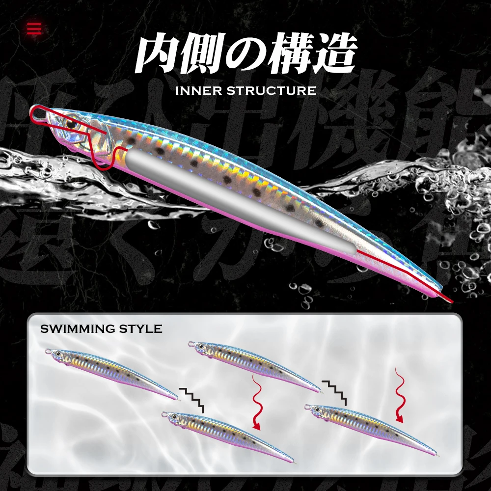 Hunthouse Jerk Press – Jerkbait sinking para lubina y atún - imagen 5