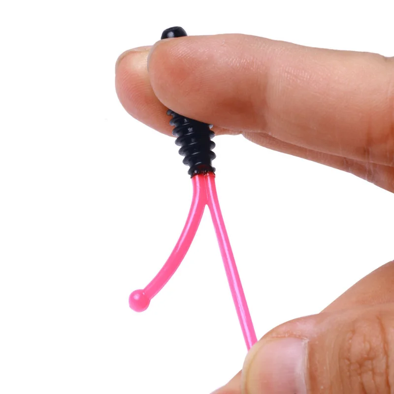 Señuelo de 20 piezas para pesca al revés, cebo de agua flotante, en espiral especial, pequeño, gusano suave - imagen 3