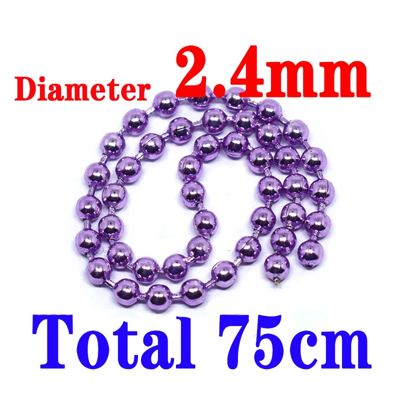 2.4mm purple bead