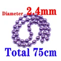 2.4mm purple bead