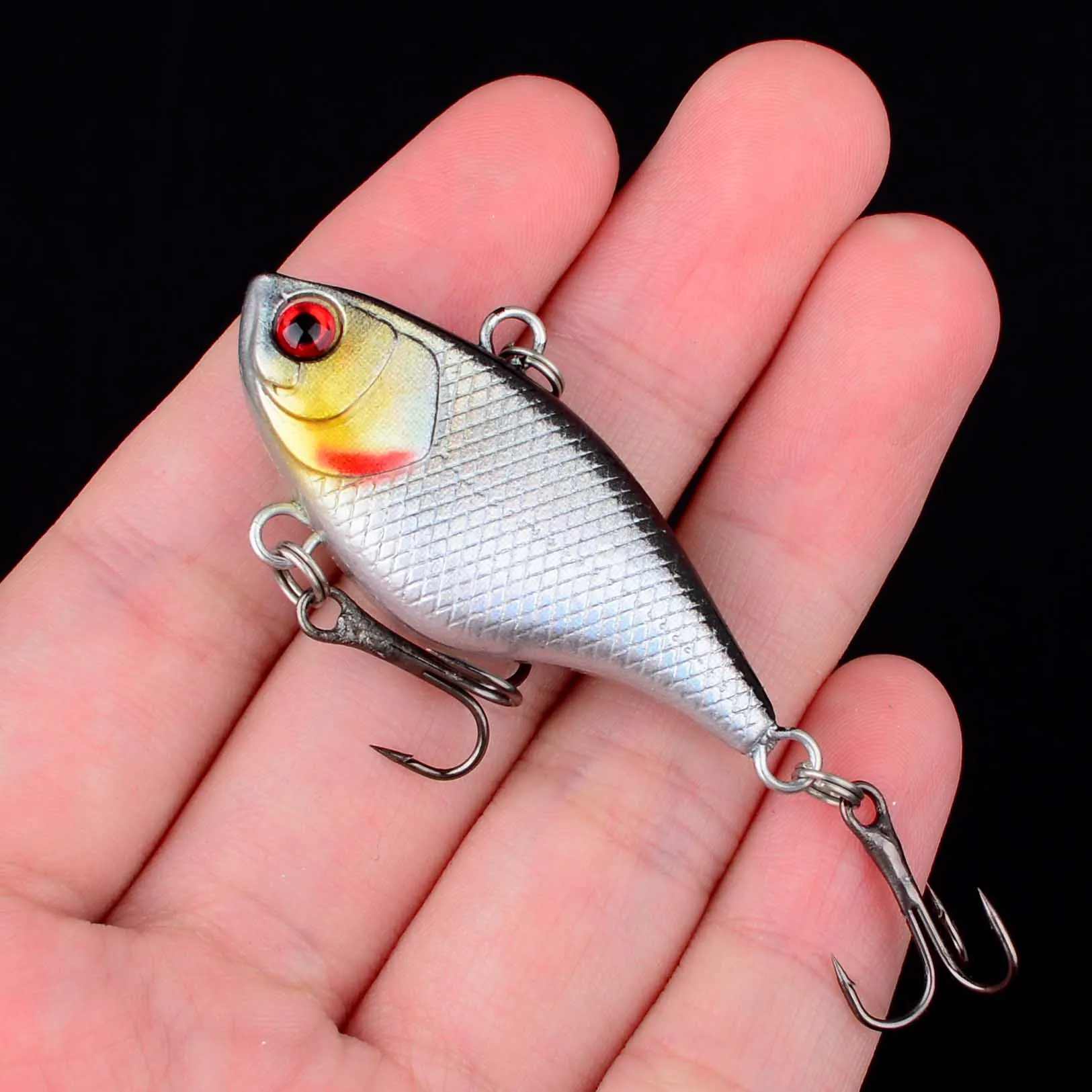 Señuelos de pesca VIB, cebo duro de plástico con vibración biónica, Crankbait, aparejos de pesca de lubina, invierno, 1 ud. - imagen 4