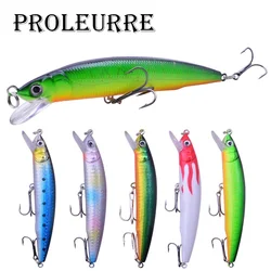 Señuelos de Pesca flotantes con láser, 1 unidad, 11,5 cm, 15g, Wobblers de plástico, cebo duro Artificial, Crankbait para lubina, aparejos de Pesca