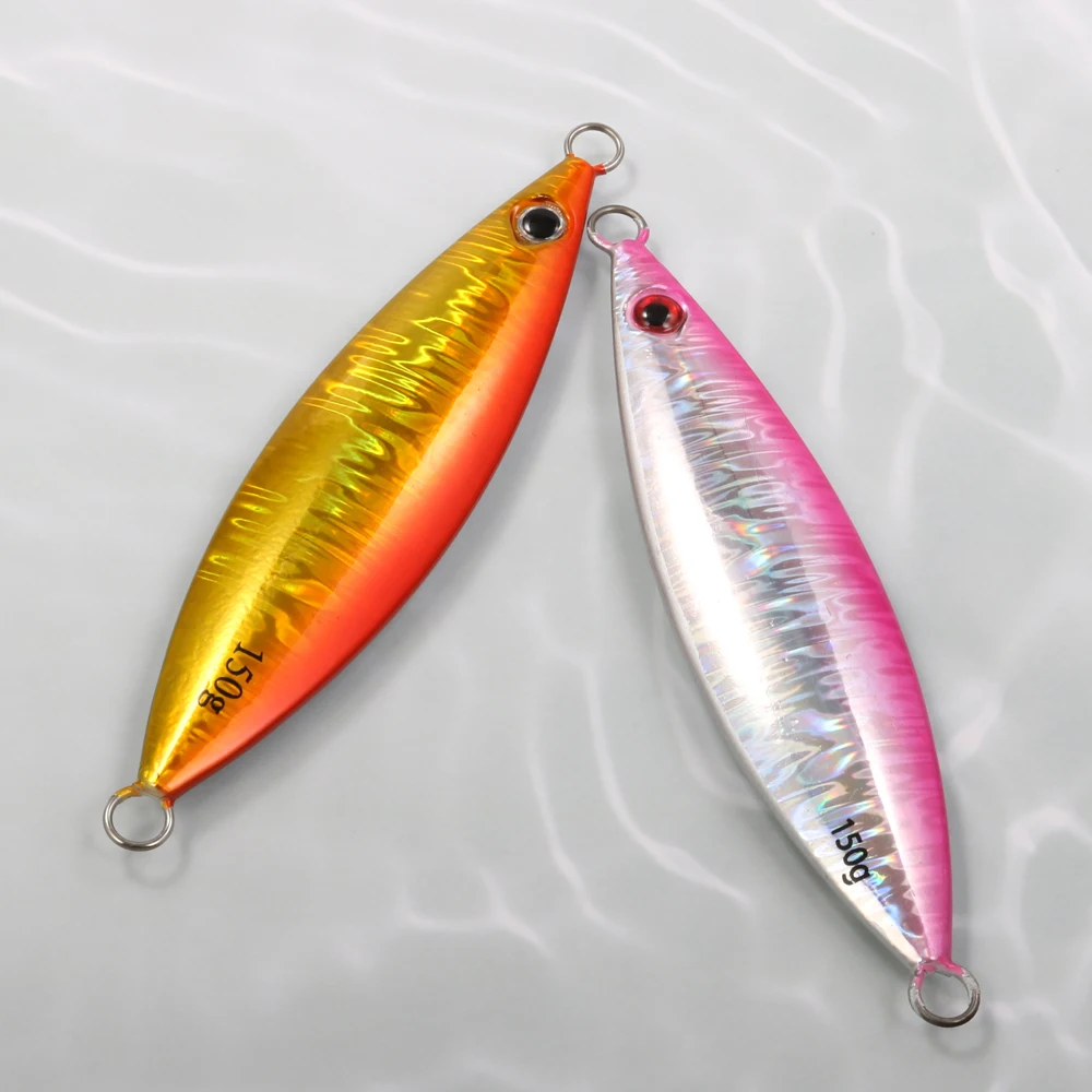 CASTFUN 40g 60g 100g 150g señuelo de Jigging de paso lento plantilla de Metal señuelo de pesca de agua salada plantillas de fundición cebo Artificial - imagen 4