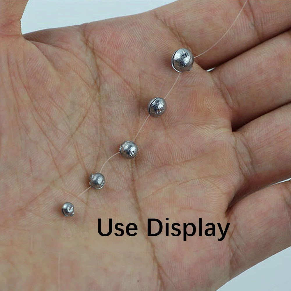 DNDYUJU 0,2g-1,7g pesca de carpa sólido ovalado tiro dividido plomo explosión señuelo de pesca peso aparejos de pesca auxiliares - imagen 5