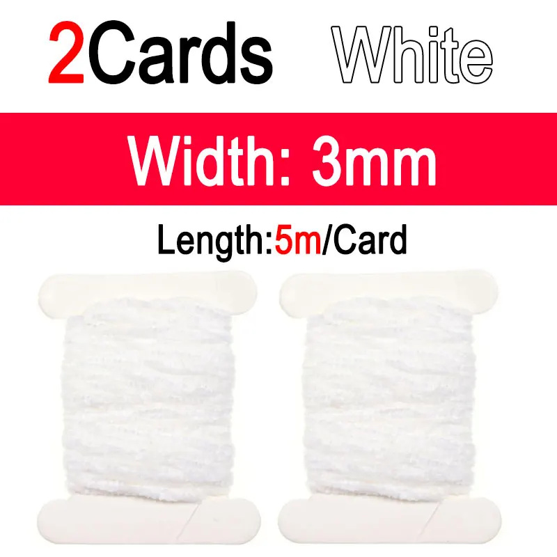 2pcs White 3mm