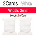 2pcs White 3mm