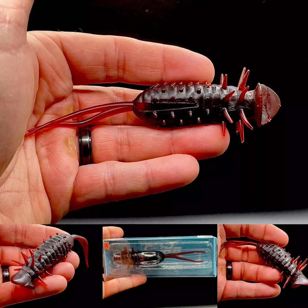 HIDEUP Rana de erizo de mar COIKE POPPER FROG onda flotante rana trepadora agua golpeando bombeo de agua parada señuelo cebo suave - imagen 3