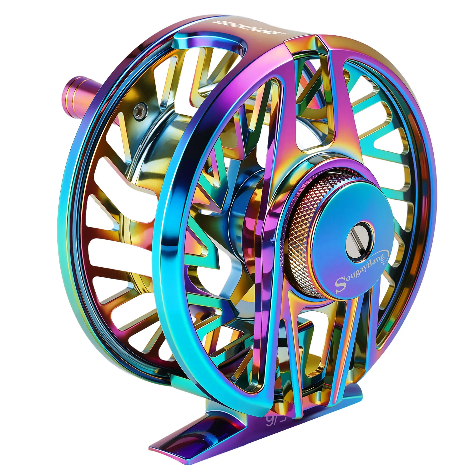 Carrete de mosca Sougayilang Multicolor – Rodamientos aluminio fundido - imagen 5