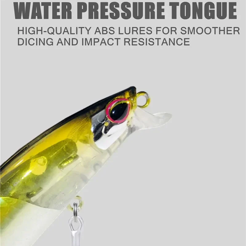 GREENSPIDER-señuelo flotante de pececillos de fundición larga, anzuelo de pesca, Wobbler, lubina, Lucio, Crankbait, 95mm, 13g - imagen 5