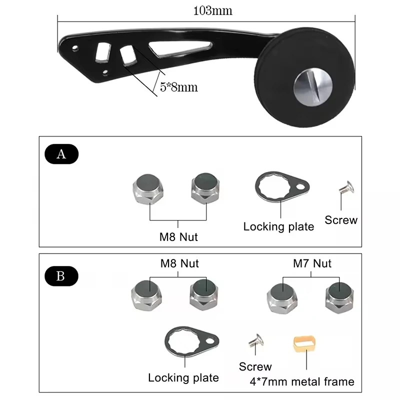 Kit mango carrete universal – Perilla EVA oval brazo único - imagen 4
