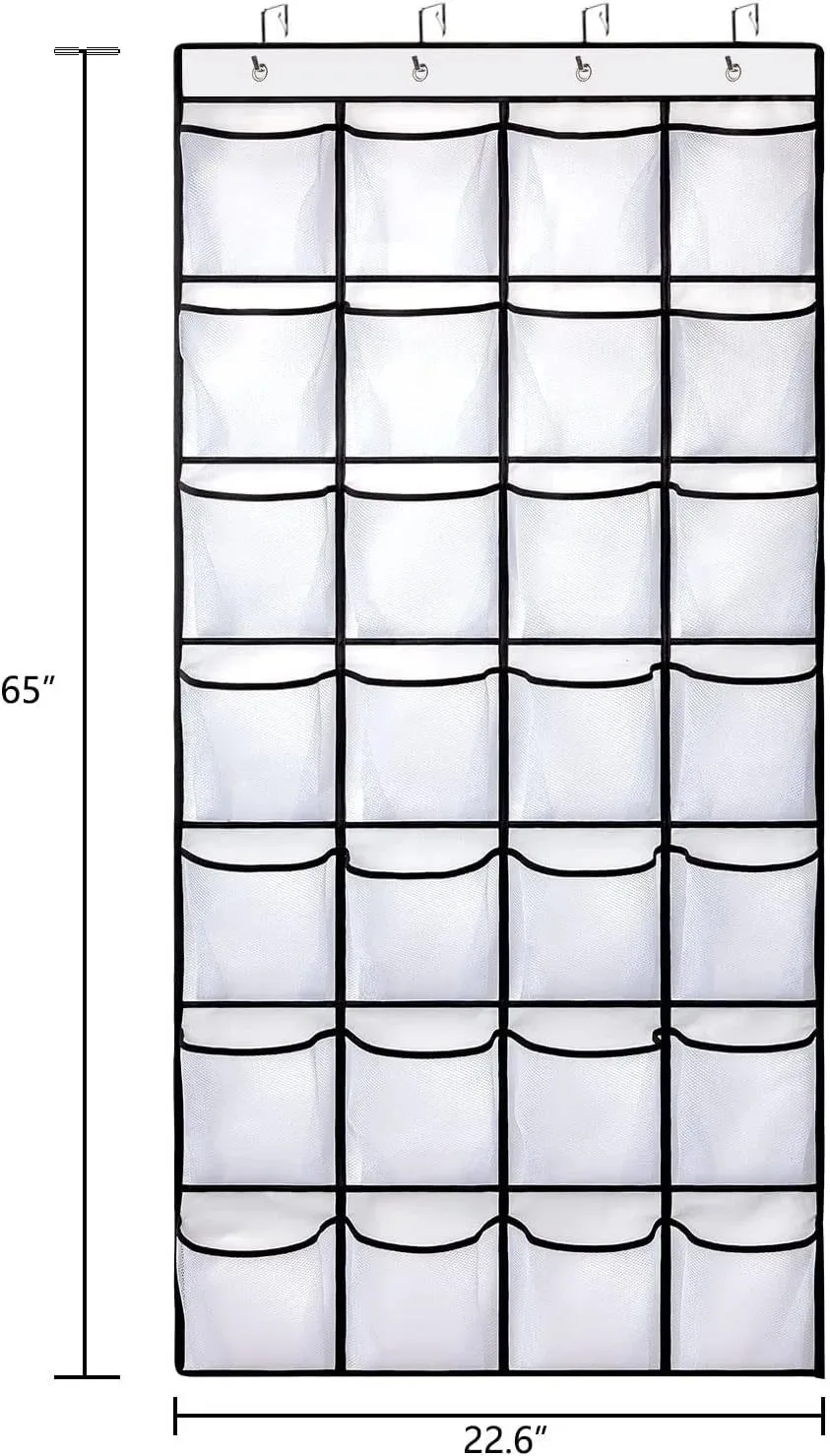 Organizadores colgantes de almacenamiento, bolsa de almacenamiento plegable, organizador de zapatos, juguetes, 35 bolsas de malla grandes, armario de ropa, organización del hogar, 1 Uds. - imagen 3