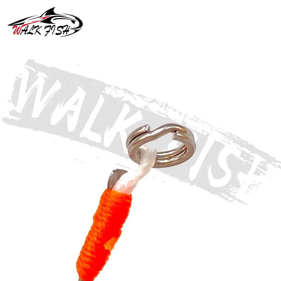 WALK FISH-señuelo de Pesca de 10 piezas, anzuelo de cebo duro, bricolaje, señuelo de asistencia, con púas, de acero de alto carbono - imagen 4