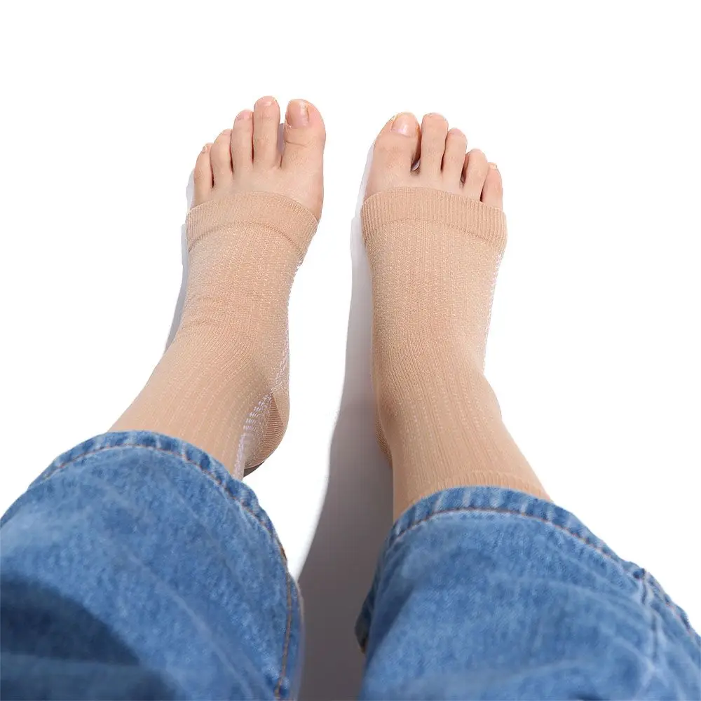 Calcetines tobilleros antifatiga para proteger el artritis, calcetines protectores del talón, manga de vendaje elástico, calcetines informales ajustados, mangas para los pies - imagen 4